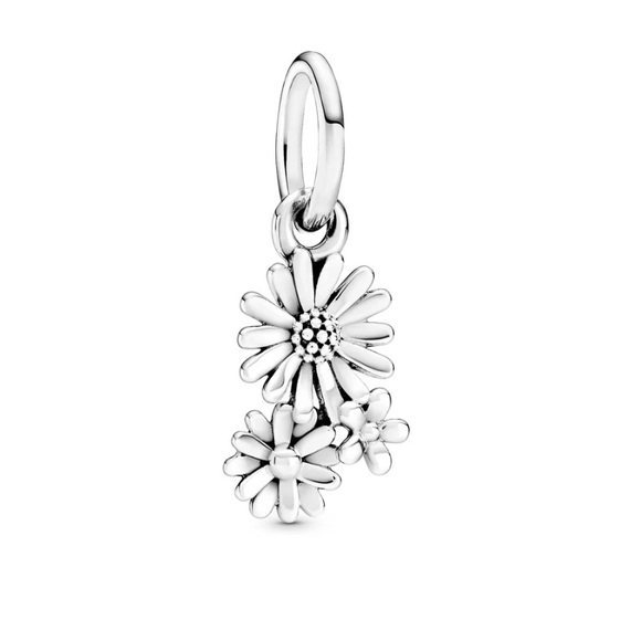 Pandora Daisy Flower Bouquet Dangle Charm NWOT - Picture 10 of 13